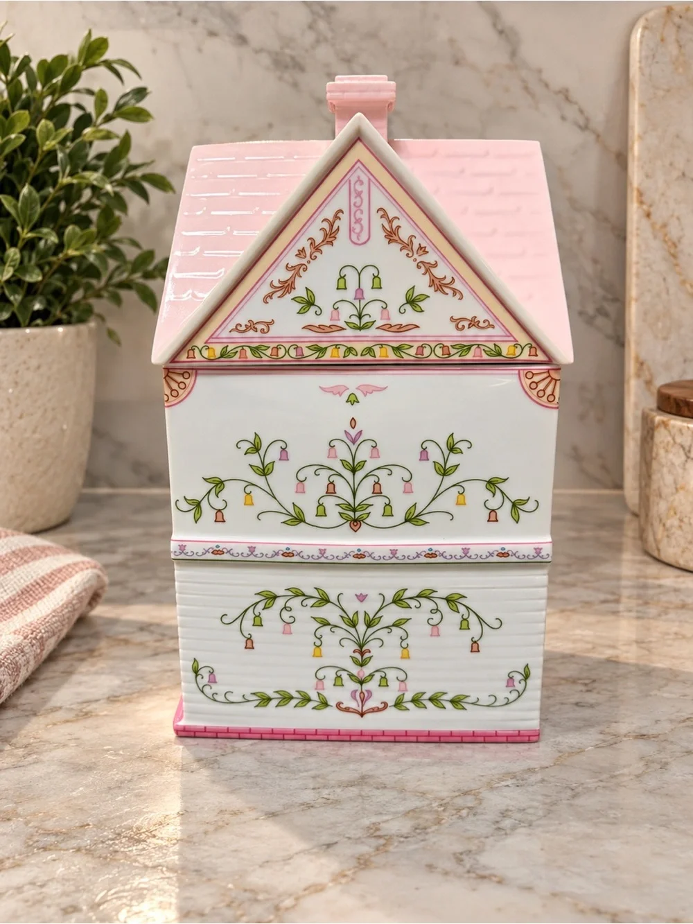 Lenox Spice Village Sugar Canister Sweet Shoppe | 1990 Village Collection